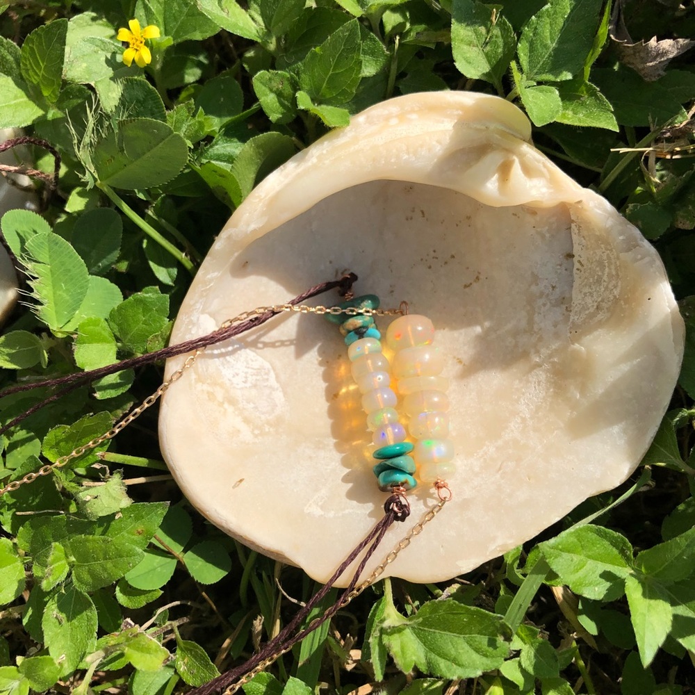 Ethiopian opal necklaces ❤️